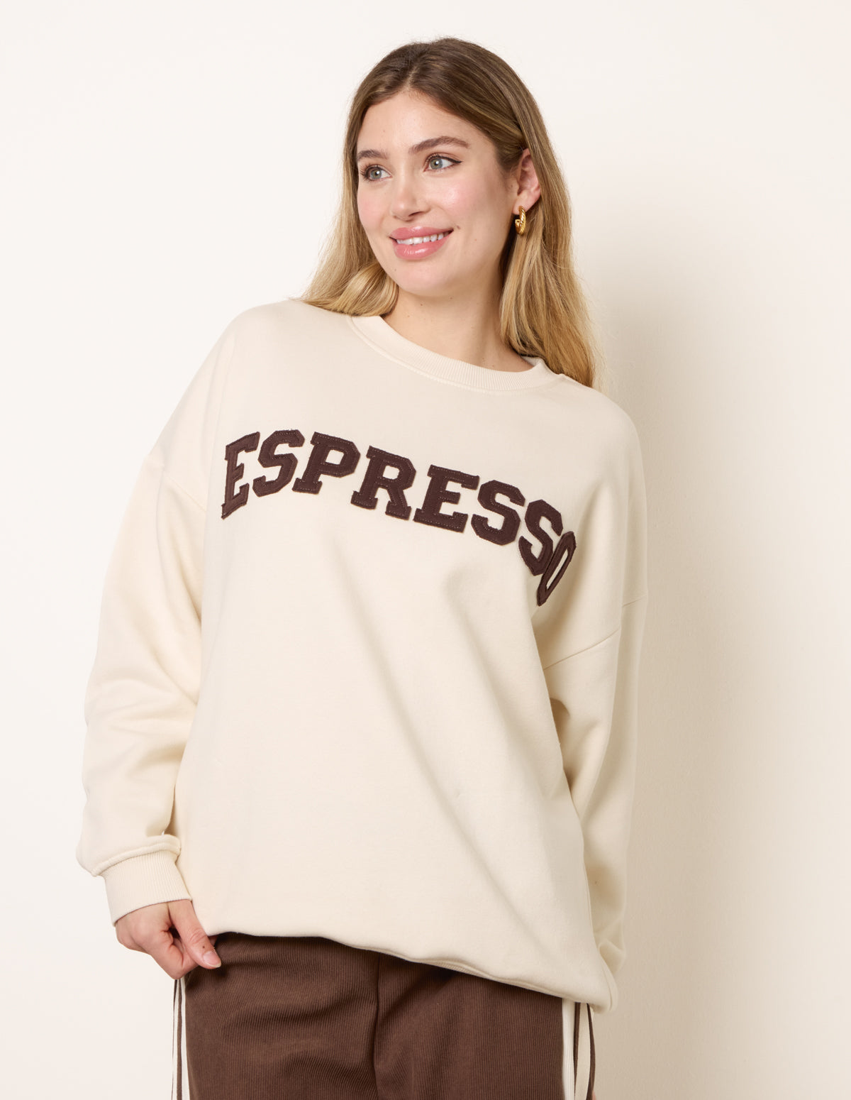 Espresso Sweatshirt - S/M / IVORY
