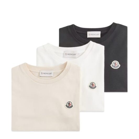 MONCLER ENFANT 3 PACK T SHIRTS Size: 12Y, colour: VARIOUS