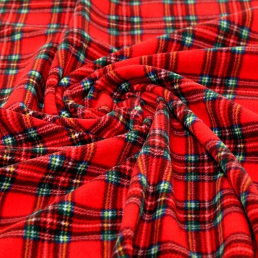 Polar Fleece Fabric Red