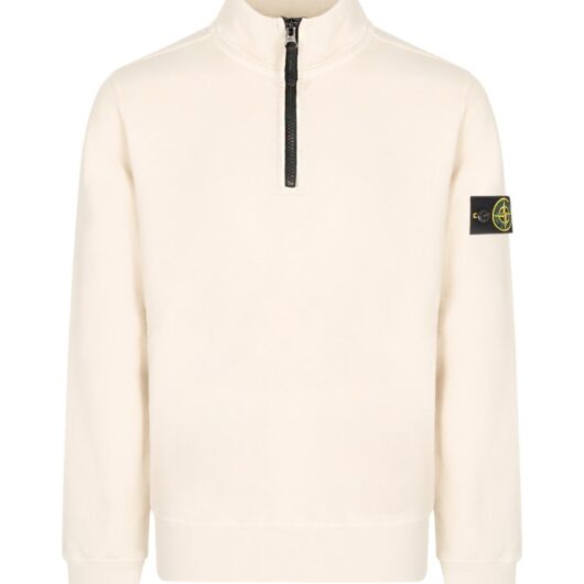 STONE ISLAND JUNIOR KIDS KIDS 1/4 ZIP SWEATSHIRT Size: 14Y, colour: B